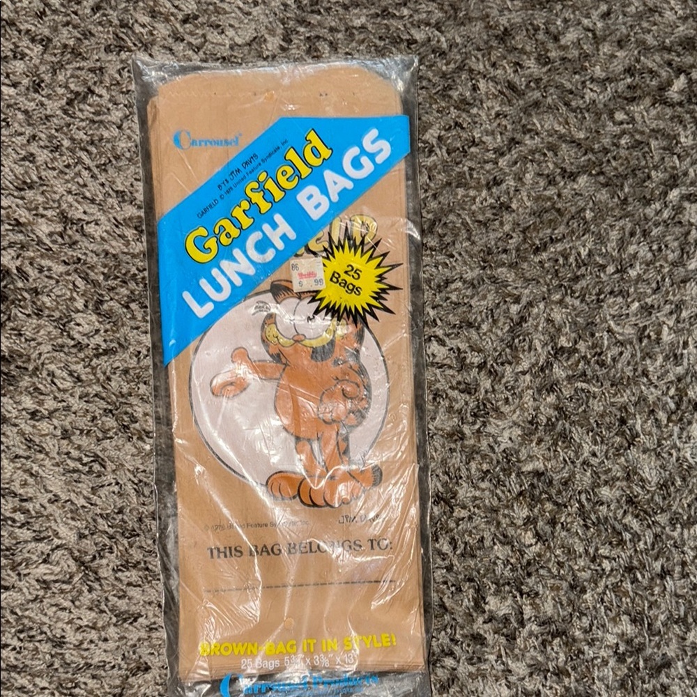 Vintage Lunch Bags - Garfield by Jim Davis
